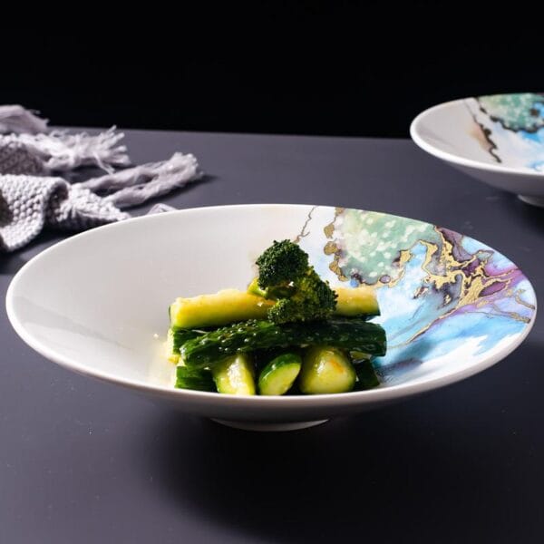 Blue White Porcelain Soup Plate Wholesale - Image 3