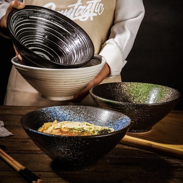 Disposable Ceramic Ramen Salad Bowl Wholesale