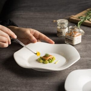 Irregular Porcelain Dinner Plate Wholesale