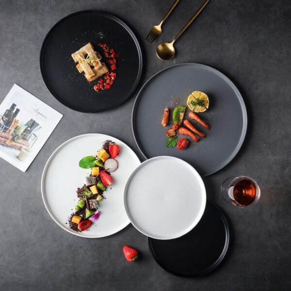 Custom White Dessert Plate Wholesale - Image 2