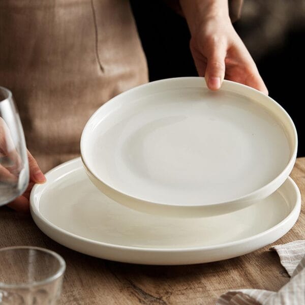 Custom Logo Porcelain Steak Plate Wholesale - Image 2