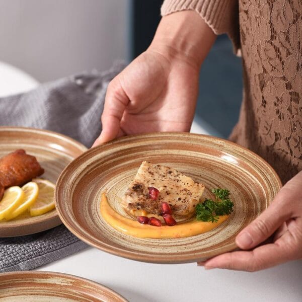 Japanese Korean Ceramic Flat Plate Wholesale - Image 3