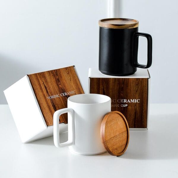 Marble Ceramic Coffee Mug with Gift Box Wholesale - Image 2