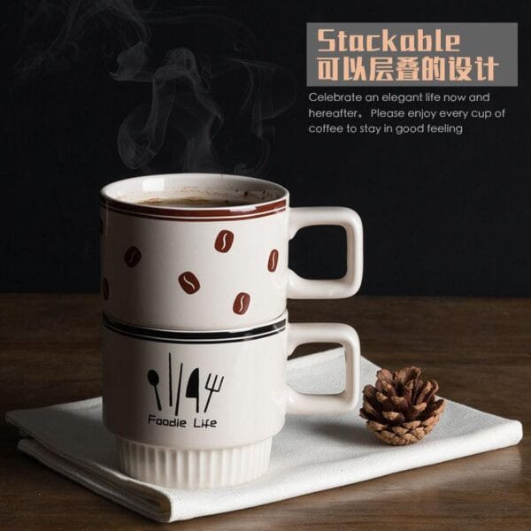Matte Pink Ceramic Mug Set Wholesale - Image 4