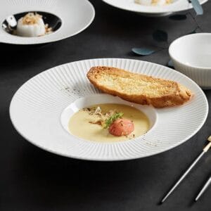 Straw Hat Ceramic Charger Plate Wholesale