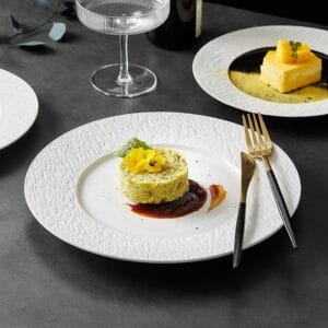 Custom Logo Porcelain Dinner Plate Set Wholesale