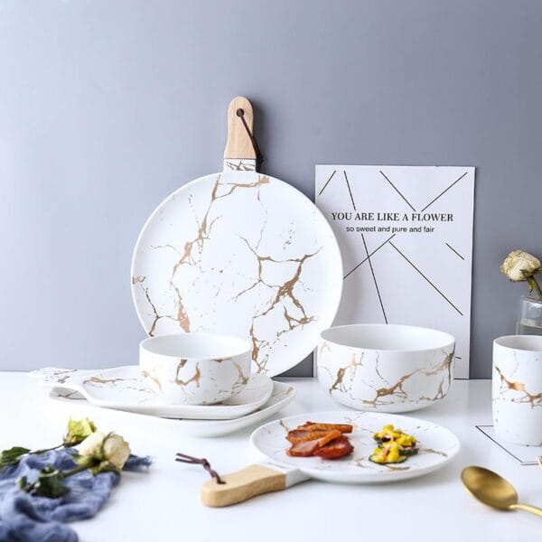 Irregular Ceramic Salad Plate Wholesale - Image 2