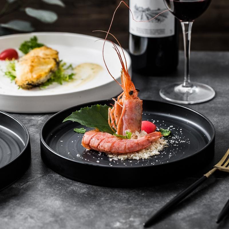 Matte Black Bone China Dinnerware Set Wholesale - Image 4