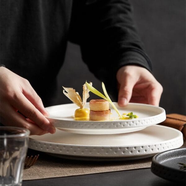 Luxurious Glazed Ceramic Tableware Set Wholesale - Image 4