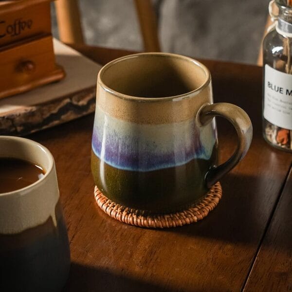 Retro Stoneware Coffee Mug Wholesale - Image 3