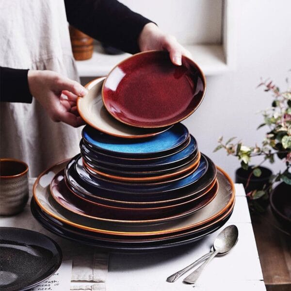 Nordic Glazed Ceramic Appetizer Tray Wholesale