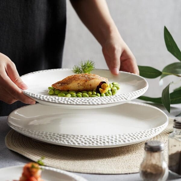 Nordic Porcelain Golf Shape Plate Wholesale