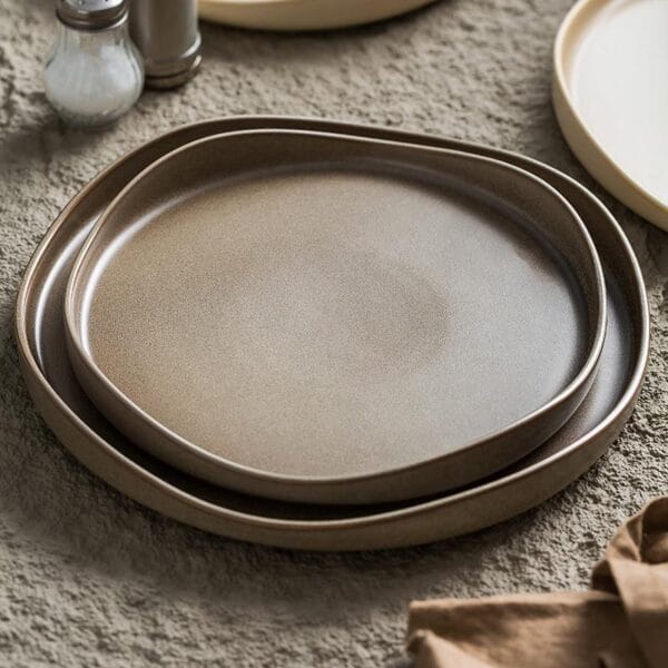 European Black Ceramic Dinner Set Wholesale - Image 3