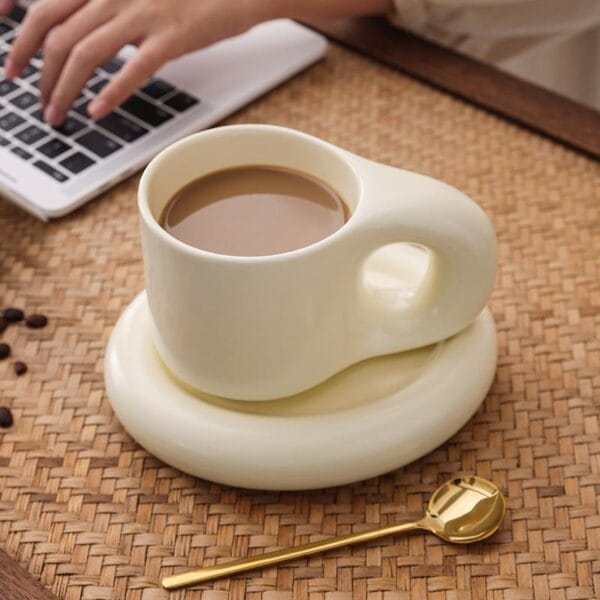 Purple Ceramic Coffee Mug Set Wholesale - Image 4