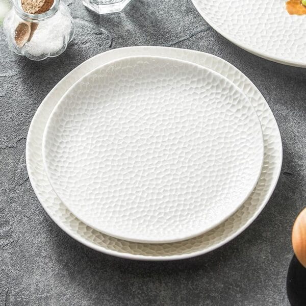 White Ceramic Dinner Plate Wholesale - Image 2