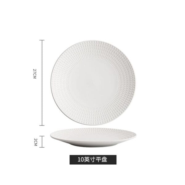 Nordic Straw Hat Ceramic Plate Wholesale - Image 4