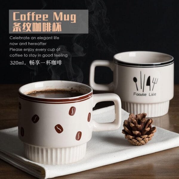 Matte Pink Ceramic Mug Set Wholesale - Image 3