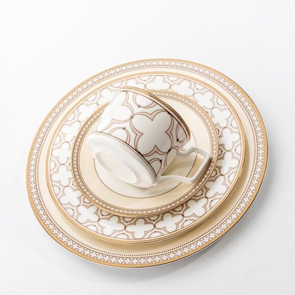 Marble Black White Ceramic Tableware Wholesale