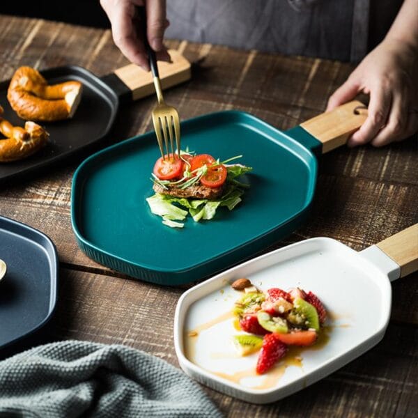 Nordic Ceramic Salad Steak Plate Wholesale - Image 2