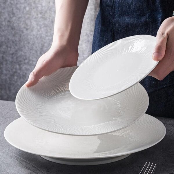 HoReCa Vintage Porcelain Dinner Plate Wholesale - Image 4