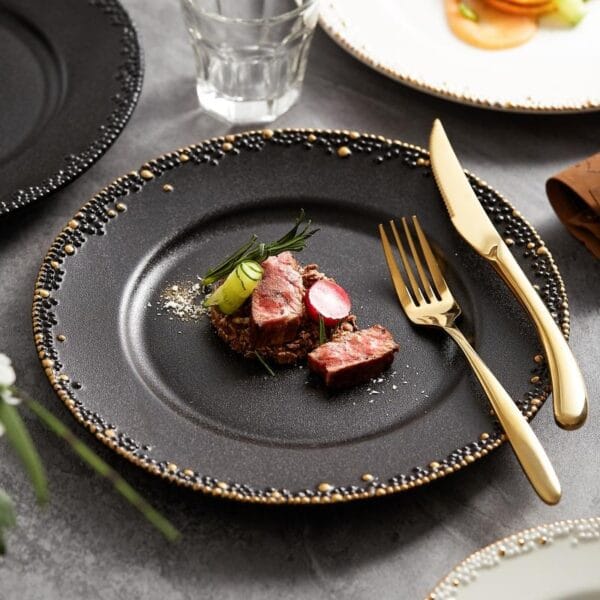 Triangle Cobblestone Porcelain Plate Wholesale - Image 2