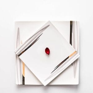 Raindrop Porcelain Round Plate Wholesale