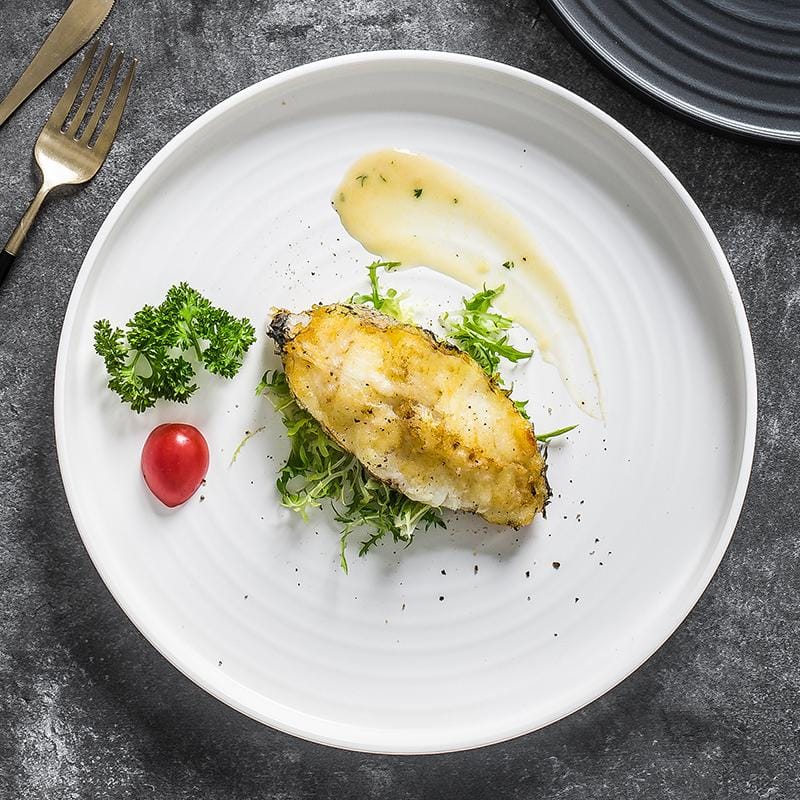 Matte Black Bone China Dinnerware Set Wholesale - Image 3