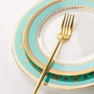 Vintage Ceramic Green Plates Custom Wholesale