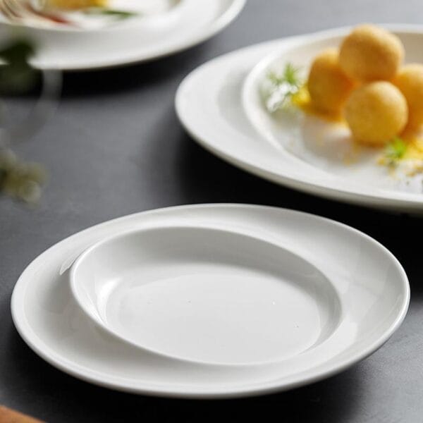 Blue Porcelain Salad Bowl Wholesale - Image 4
