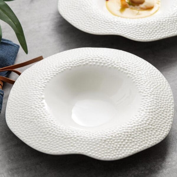 Matte Round Porcelain Charger Plate Wholesale - Image 4