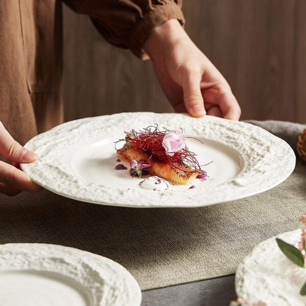 Rustic Stoneware Round Charger Plate Wholesale