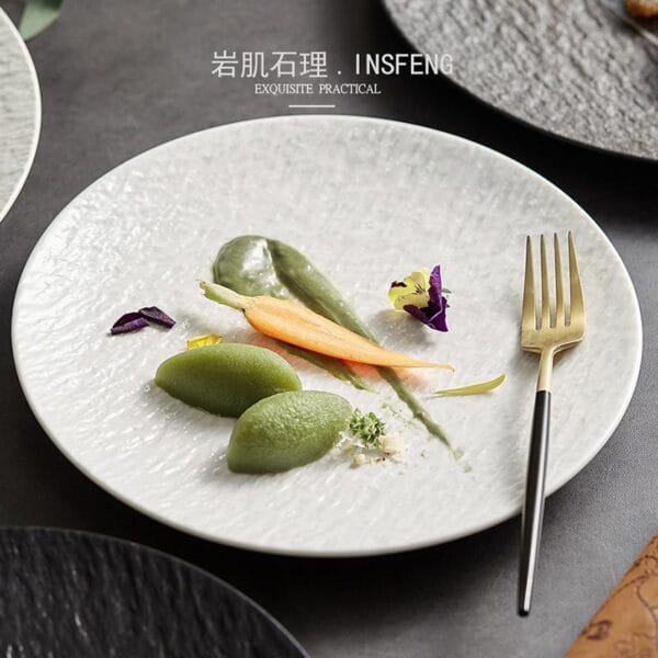 Black Rectangle Ceramic Cheese Board Wholesale - Image 2