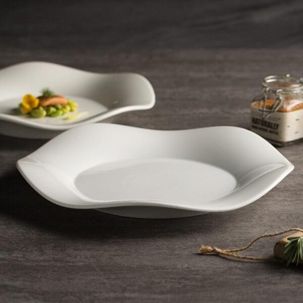 Irregular Porcelain Dinner Plate Wholesale - Image 4