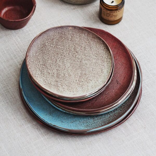 Vintage Matte Glaze Ceramic Plates Wholesale - Image 2