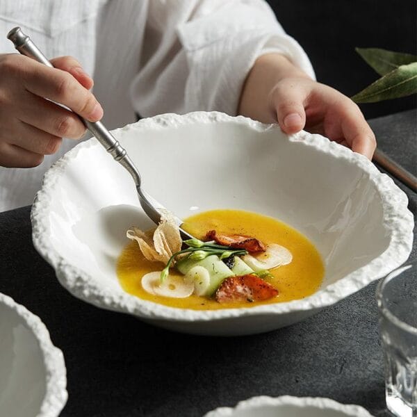 Japanese Ceramic Salad Soup Bowl Wholesale - Image 3
