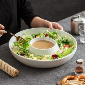 Ceramic Chips and Dip Tray Wholesale