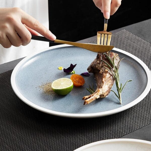 Ceramic Dinner Charge Plates Color Wholesale