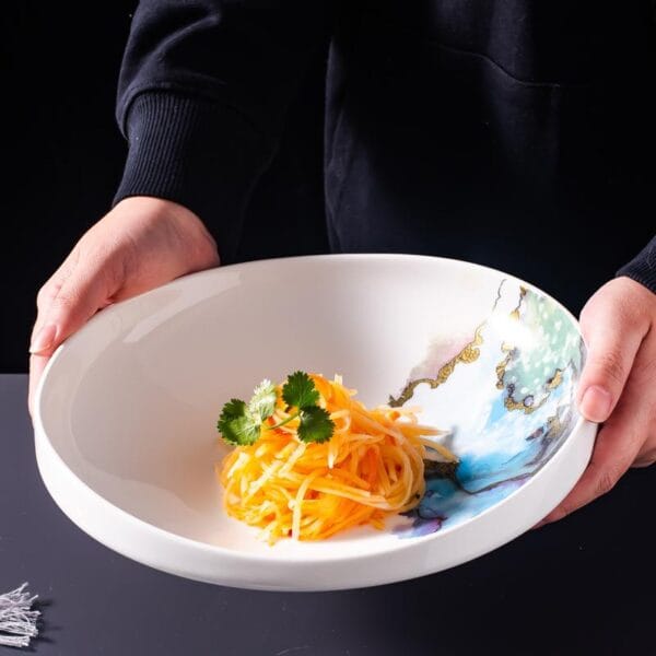 Grey Ceramic Triangular Plate Wholesale Horeca - Image 2