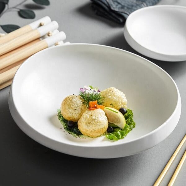 Green Glaze Ceramic Fruit Plate Wholesale - Image 2