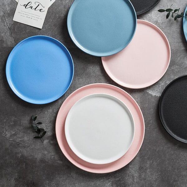 Retro White Ceramic Soup Plate Wholesale - Image 2
