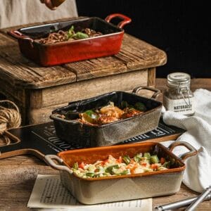 Porcelain Bake Tray Glazed Wholesale