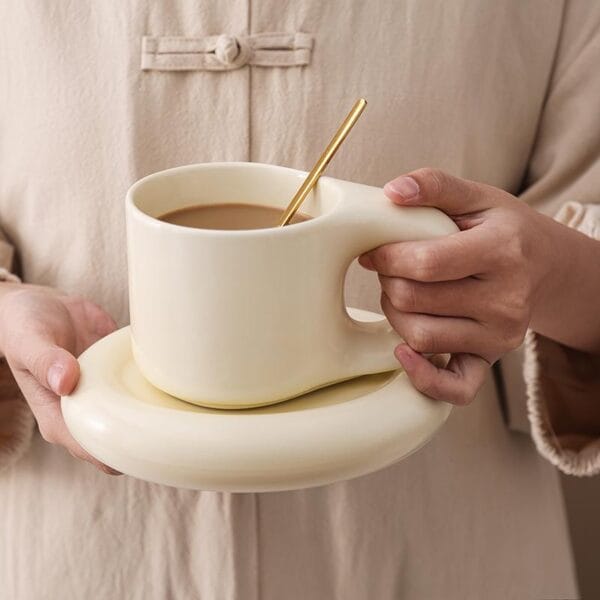 Purple Ceramic Coffee Mug Set Wholesale