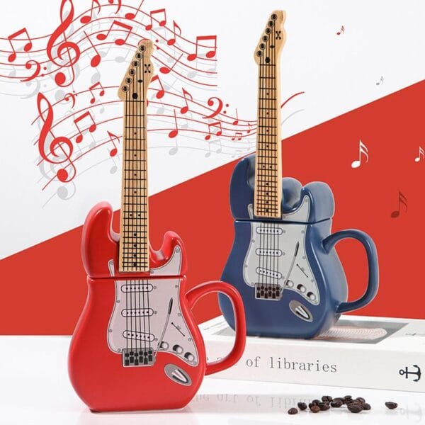 Guitar Shape Ceramic Mug Wholesale - Image 2