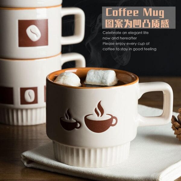 Matte Pink Ceramic Mug Set Wholesale - Image 2