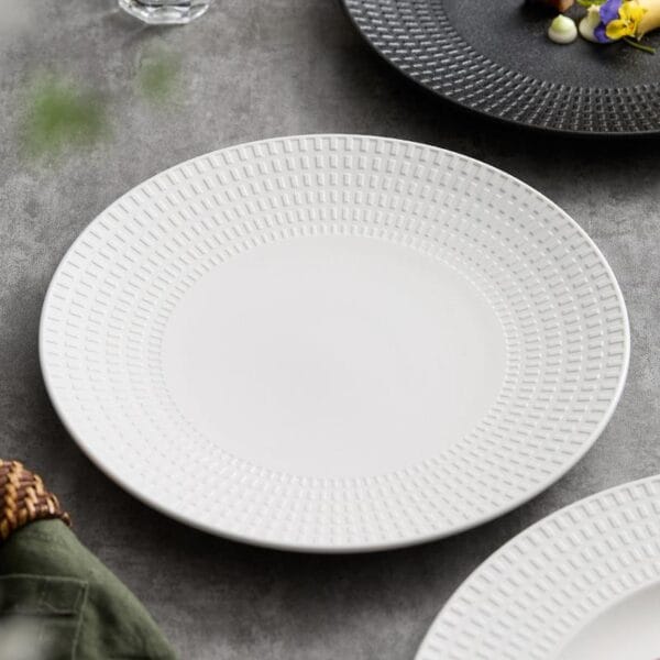 Nordic Straw Hat Ceramic Plate Wholesale - Image 2