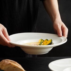 Porcelain Dinner Plate Hat Shape Wholesale