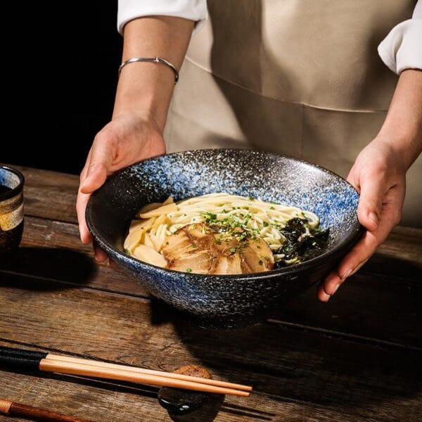 Disposable Ceramic Ramen Salad Bowl Wholesale - Image 3