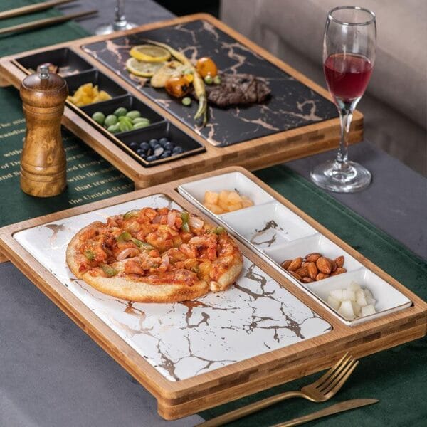 Marble Ceramic Seasoning Serving Plates Wholesale