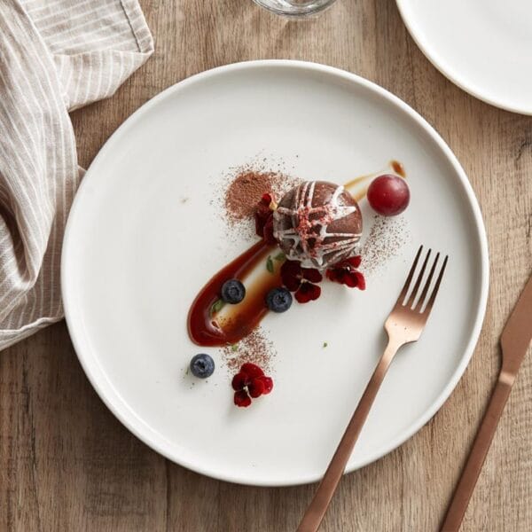 Custom Logo Porcelain Steak Plate Wholesale - Image 3