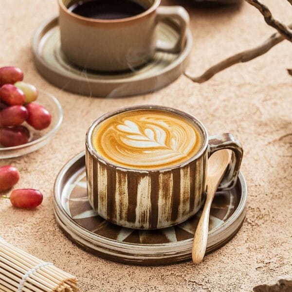 Nordic Ceramic Coffee Mug Tray Set Wholesale - Image 2